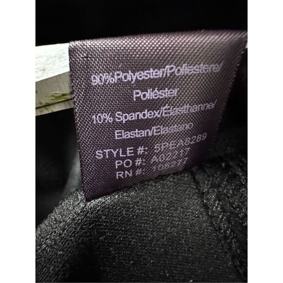 Hale Bob Ultra Suede Black Faux Leather Stretch Legging Size Medium - Picture 5 of 14